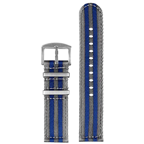 INFRI Glattes Nylonarmband, 20 mm, 22 mm, Schnellverschluss, Herren-Armband, Armbanduhr, 20 mm, Achat von INFRI