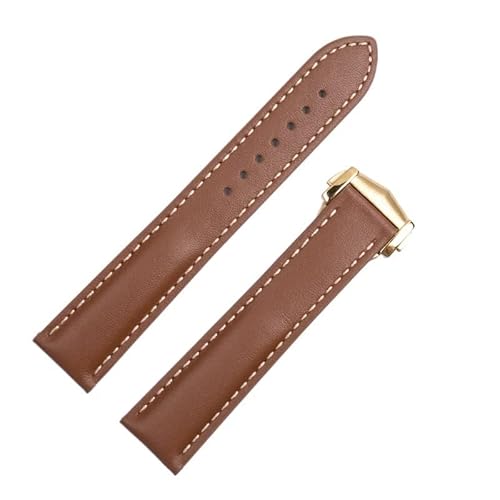 INFRI Hochwertiges Uhrenarmband aus echtem französischem Nappa-Rindsleder, für Omega-Armband, 20 mm, 21 mm, DE VILLE AT150, bequem für Seamaster 300 Uhrenarmband, 21 mm, Achat von INFRI