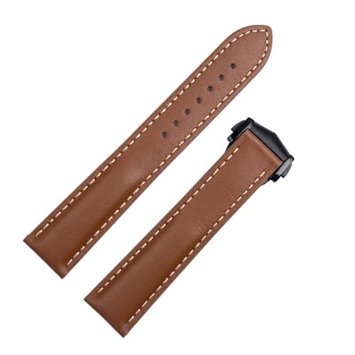 INFRI Hochwertiges Uhrenarmband aus echtem französischem Nappa-Rindsleder, für Omega-Armband, 20 mm, 21 mm, DE VILLE AT150, bequem für Seamaster 300 Uhrenarmband, 21 mm, Achat von INFRI