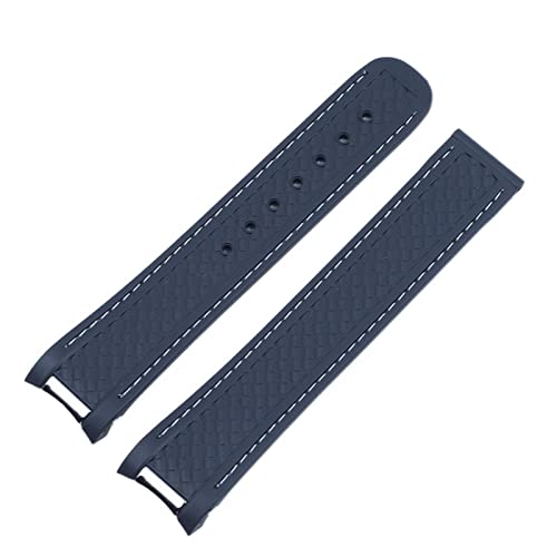 INFRI Uhrenarmband aus Gummi für Omega Seamaster 300 AT150 Aqua Terra, ultraleicht, 8900 Stahlschnalle, 20 mm, With Gold Buckle, Achat von INFRI