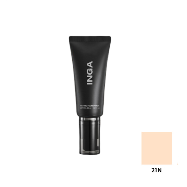 INGA - Tattoo Foundation - 30ml - 21N Light Beige von INGA