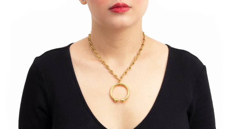 Piercing Gold Kette Halskette Piercing Gold Kette Halskette von INIGNE