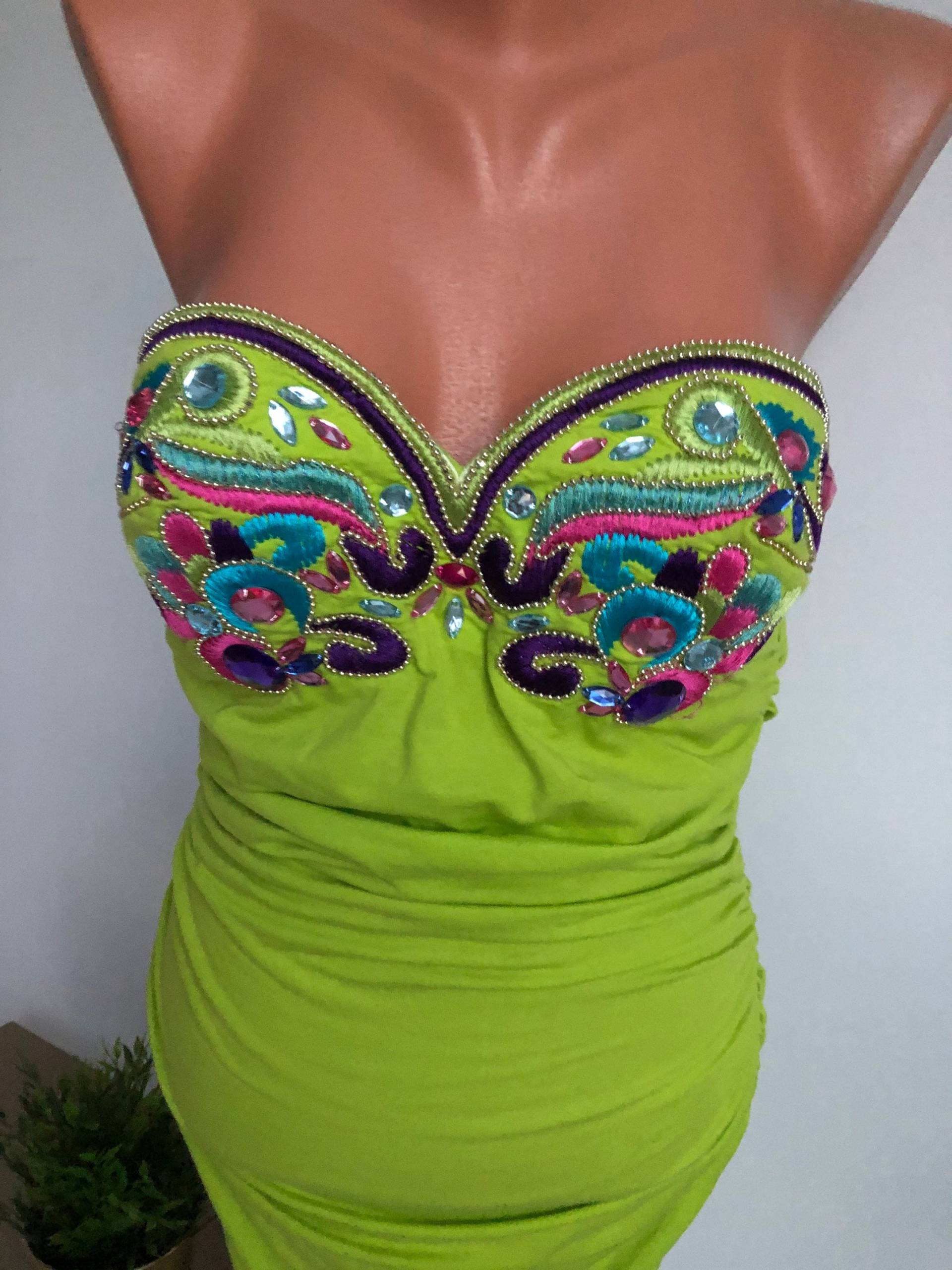 Vintage La Perla Gerüschtes Korsett Kleid/Bustier Designer Extravagant von INKADO