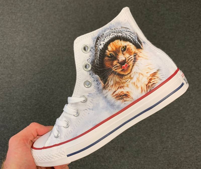 Katzen Converse Chucks Oder Canvas Noname Sneaker - Personalisierbar Mit Deinem Bild von INKICKS