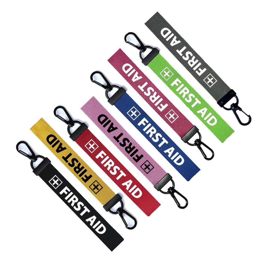 Erste Hilfe Schlüsselanhänger Gepäck Personalisierte Name Text Tag Zipper Pull von INKINGHOUSE