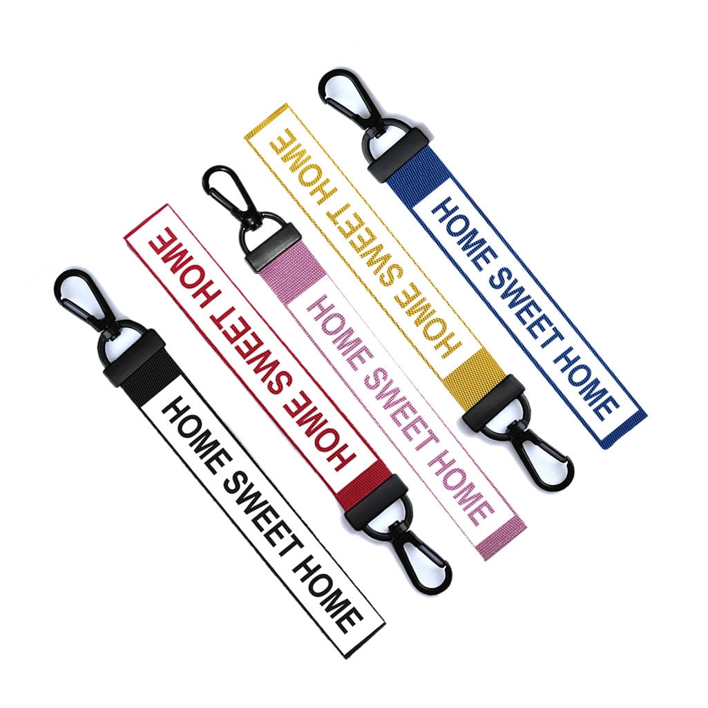 Home Sweet Schlüsselanhänger Gepäck Personalisiert Benutzerdefinierter Name Text Tag Air Bnb Reißverschluss Ziehen Der König Die Königin Prinz von INKINGHOUSE