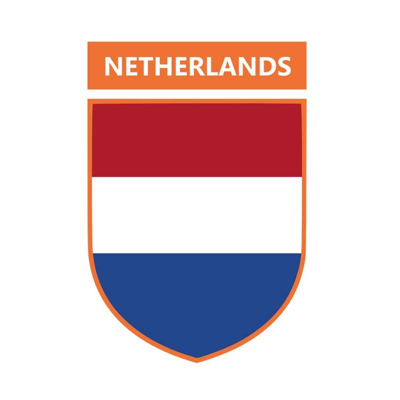Niederlande Team Wappen Eisen Auf Sieb Druck Transfers Für Stoffe Maschine Waschbar Flagge Patch von INKINGHOUSE