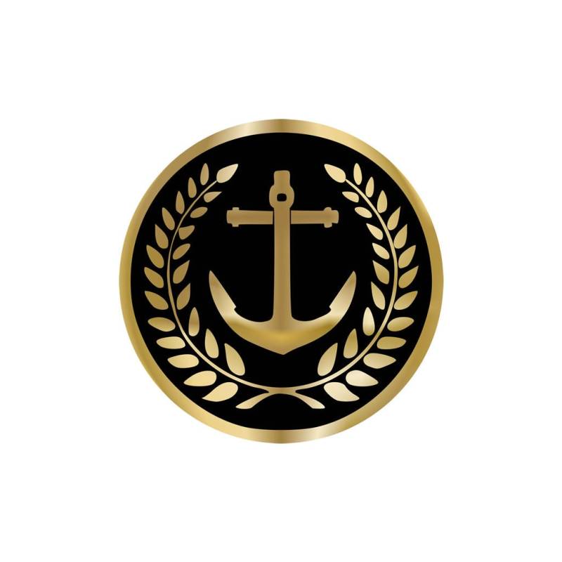 Satz Von 2 Captain Eisen Auf Sieb Druck Transfer Für Stoffe Sailor Kommandant Anker Maschine Waschbare Patch von INKINGHOUSE