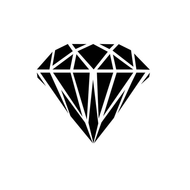 Satz Von 2 Diamant-Eisen Auf Sieb Druck Transfer Für Stoffe Rock Precious Gem Stein Maschine Waschbar Patch von INKINGHOUSE