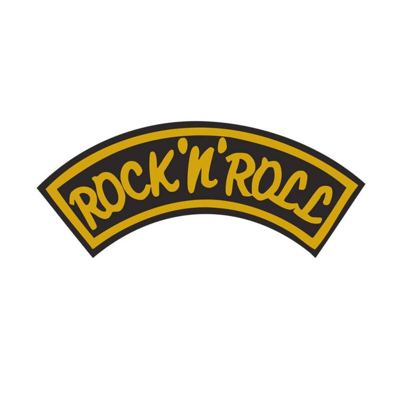 Satz Von 2 Eisen Auf Rock N Roll Sieb Druck Transfers Für Stoffe Maschine Waschbare Band Patch von INKINGHOUSE