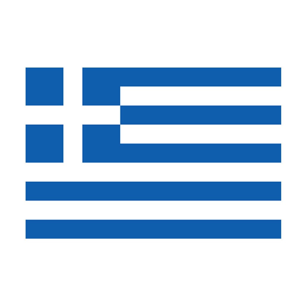 Satz Von 2 Greek Flagge Eisen Auf Sieb Druck Transfers Für Stoffe Maschine Waschbare Griechenland Patch von INKINGHOUSE