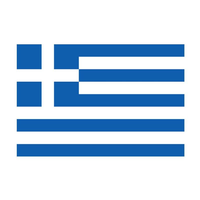 Satz Von 2 Greek Flagge Eisen Auf Sieb Druck Transfers Für Stoffe Maschine Waschbare Griechenland Patch von INKINGHOUSE