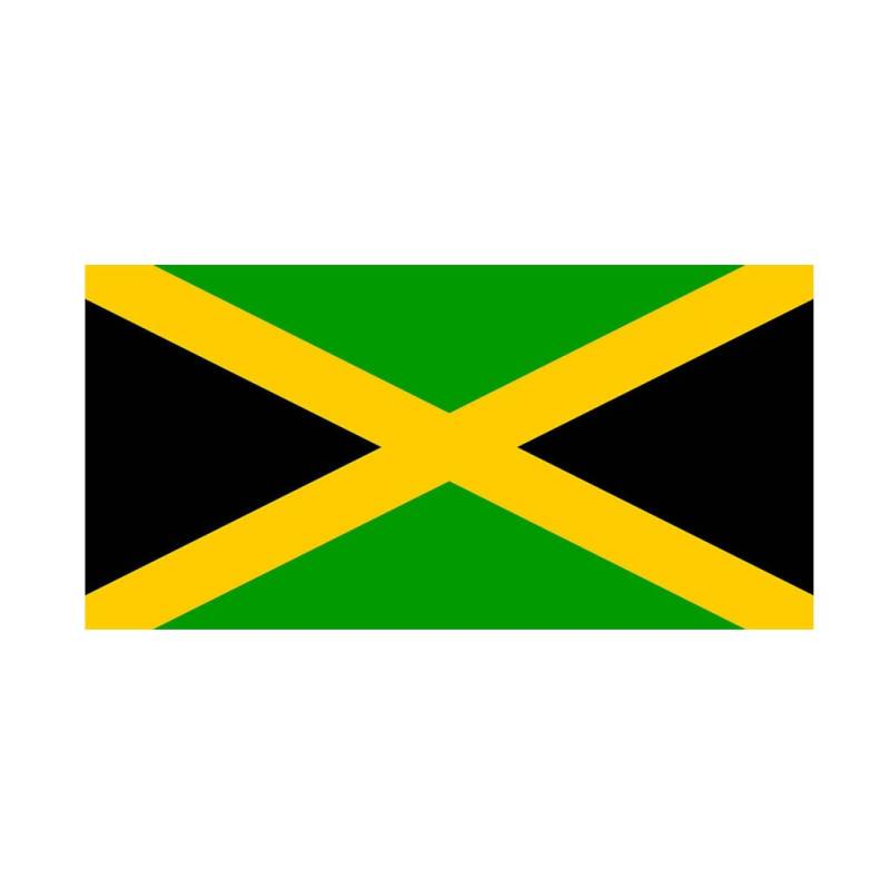 Satz Von 2 Jamaican Flagge Eisen Auf Sieb Druck Transfers Für Stoffe Maschine Waschbare Jamaica Patch von INKINGHOUSE