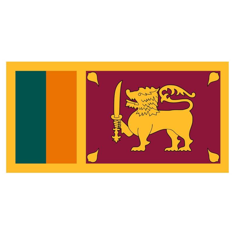 Satz Von 2 Sri Lanka Flagge Eisen Auf Sieb Druck Transfers Für Stoffe Maschine Waschbar Patch von INKINGHOUSE