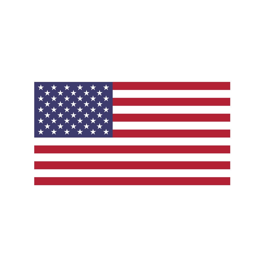 Satz Von 2 Vereinigten Staaten Amerika Flagge Eisen Auf Sieb Druck Transfers Für Stoffe Maschine Waschbar Usa Patch von INKINGHOUSE