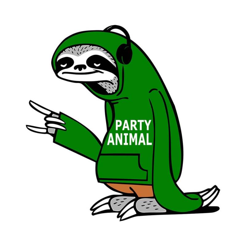 Satz Von 2 X Party Animal Diy Eisen Auf Transfer Patch Leben Der Partei Abzeichen von INKINGHOUSE