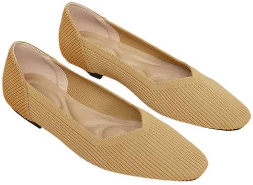 Ballerinas Damen Slip On Strick, rutschfest Flach Stricken Sneaker Bequem Sommer Elegant Runde Zehe Sportlich Flat Schuhe Tanzschuhe Frauen, Mesh Stoffschuhe Geschlossene Halbschuhe Ballerinas Damen Slip On Strick, rutschfest Flach Stricken Sneaker Bequem Sommer Elegant Runde Zehe Sportlich Flat Schuhe Tanzschuhe Frauen, Mesh Stoffschuhe Geschlossene Halbschuhe von INLANDSIS