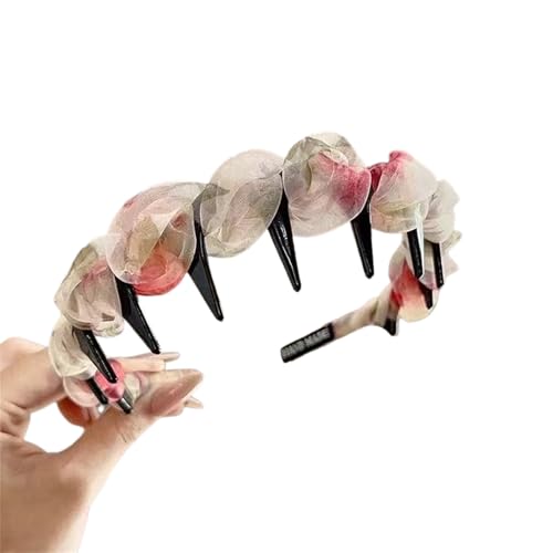 INLANDSIS 2025 Neues U-förmiges modisches Zahn-Haarkamm-Stirnband, elegante geflochtene Zickzack-Haarspangen mit gewellten Zähnen und hohem Schädel (C23 Beige Pink) von INLANDSIS