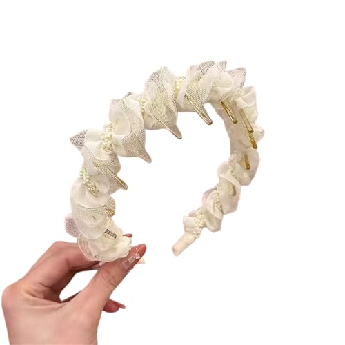 INLANDSIS 2025 Neues U-förmiges modisches Zahn-Haarkamm-Stirnband, elegante geflochtene Zickzack-Haarspangen mit gewellten Zähnen und hohem Schädel (X50 White) von INLANDSIS