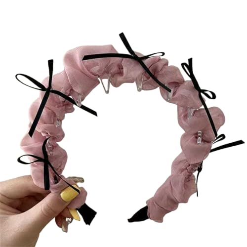 INLANDSIS 2025 Neues U-förmiges modisches Zahn-Haarkamm-Stirnband, elegante geflochtene Zickzack-Haarspangen mit gewellten Zähnen und hohem Schädel (X78 Butterfly Pink) von INLANDSIS