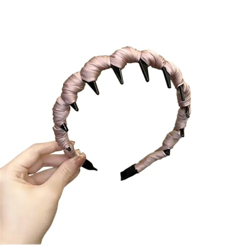 INLANDSIS 2025 Neues U-förmiges modisches Zahn-Haarkamm-Stirnband, elegante geflochtene Zickzack-Haarspangen mit gewellten Zähnen und hohem Schädel (X91 Lotus Root Pink) von INLANDSIS