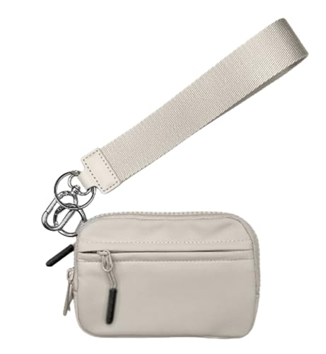INLANDSIS Commonlyto Wallet, The Wallet 2. Generation, Gesteppte Nylon-Geldbörsen mit Armband für Damen, mit Sichtfenster für Ausweis/Kreditkarte/Handy (Beige,15 * 9 * 2cm) von INLANDSIS