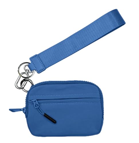 INLANDSIS Commonlyto Wallet, The Wallet 2. Generation, Gesteppte Nylon-Geldbörsen mit Armband für Damen, mit Sichtfenster für Ausweis/Kreditkarte/Handy (Blue,15 * 9 * 2cm) von INLANDSIS