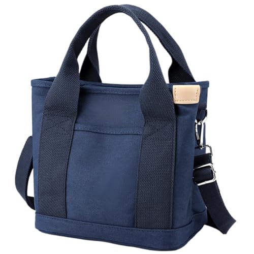 INLANDSIS Tinkertechus-Tasche, Handtasche mit großem Fassungsvermögen und mehreren Taschen, kleine Tragetasche, Canvas-Tragetasche mit Reißverschlussfächern (Dunkelblau) von INLANDSIS