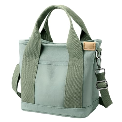 INLANDSIS Tinkertechus-Tasche, Handtasche mit großem Fassungsvermögen und mehreren Taschen, kleine Tragetasche, Canvas-Tragetasche mit Reißverschlussfächern (Grün) von INLANDSIS