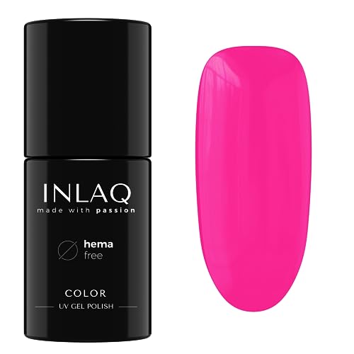 INLAQ® UV Nagellack Pink - 6 ml Hema Free - Langlebiger UV Lack - Nail Polish - Pastelove Kollektion - Gelnägel - Shellac Gel - Gellack ohne Hema | 1017- Candy Pink von INLAQ