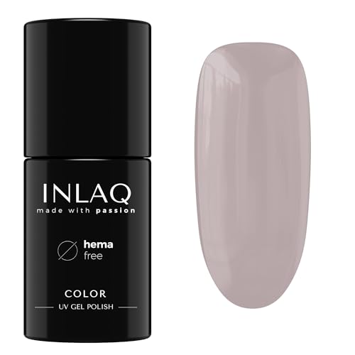 INLAQ® UV Nagellack Hellbraun - 6 ml Hema Free - Langlebiger UV Lack - Nail Polish - Glamour Kollektion - Gelnägel - Shellac Gel - Gellack ohne Hema | 1027- Latte von INLAQ