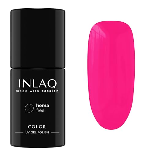 INLAQ® UV Nagellack Neon Pink - 6 ml Hema Free - Langlebiger UV Lack - Nail Polish - Sweet Candies Kollektion - Gelnägel - Shellac Gel - Gellack ohne Hema | 1071- Jazzberry Jam von INLAQ