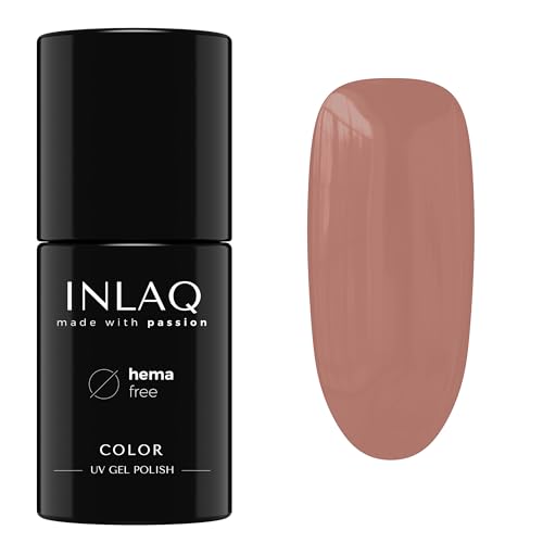 INLAQ® UV Nagellack Nude - 6 ml Hema Free - Langlebiger UV Lack - Nail Polish - Essential Kollektion - Gelnägel - Shellac Gel - Gellack ohne Hema | 1005- Nude von INLAQ