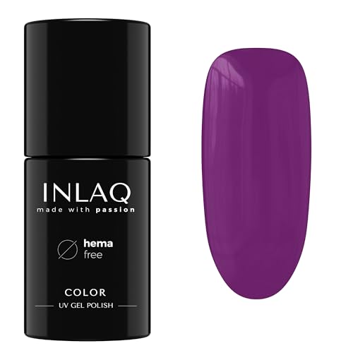INLAQ® UV Nagellack in Verschiedenen Farben - UV LED Gel Nail Polish - Gellack UV Lack aus der Kollektion Crazy Rainbow 6 ml - Tawny Port Color von INLAQ