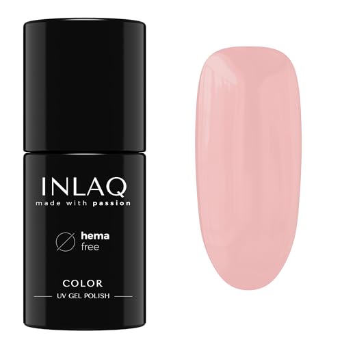 INLAQ® UV Nagellack in Verschiedenen Farben - UV LED Gel Nail Polish Perfekt für eine Hochzeit - Gellack UV Lack aus der Kollektion Marry Me! 6 ml - Balcony Rose Color von INLAQ
