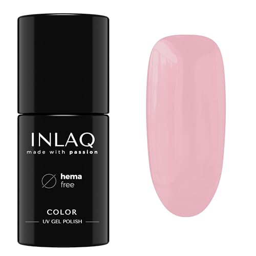 INLAQ® UV Nagellack in Verschiedenen Farben - UV LED Gel Nail Polish Perfekt für eine Hochzeit - Gellack UV Lack aus der Kollektion Marry Me! 6 ml - Strawberry Glaze Color von INLAQ
