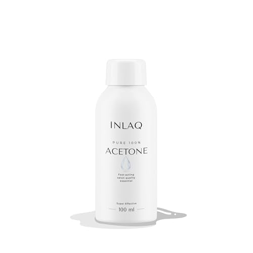 INLAQ 100% reines Aceton Nagellackentferner | aceton uv nagellack entferner | Aceton Reiniger Pur | shellac gellack entferner | Nail Polish Remover | 100ml von INLAQ