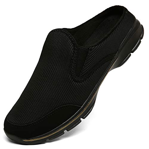 INMINPIN Unisex Hausschuhe Leichte Atmungsaktive Pantoffeln Slip On Walking Freizeit Schuhe für Damen Herren, Schwarz Plüsch, 36 EU von INMINPIN