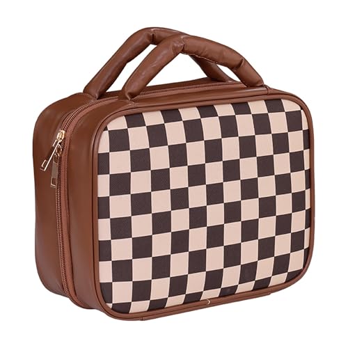 INMORVEN Beautycase Koffer Set | Große Make-Up Tasche 24x12x19cm | Professioneller Kosmetikorganizer mit Pinselhalter von INMORVEN