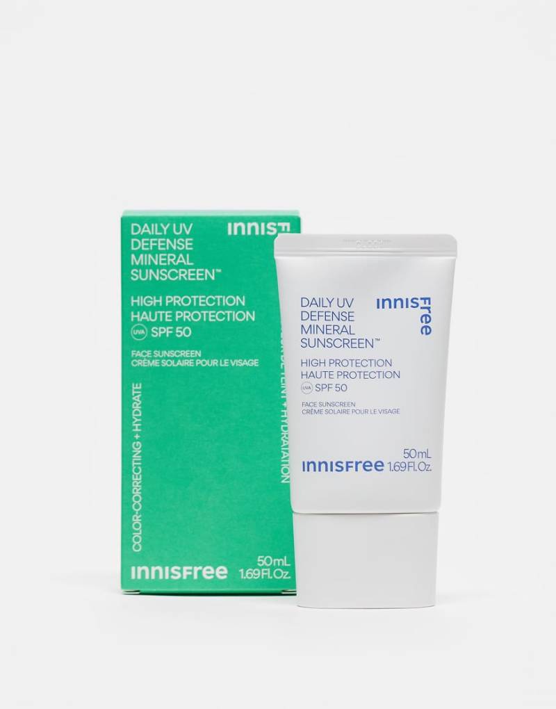 INNISFREE - Daily UV Defense Mineral Sunscreen - Sonnenschutzmittel mit LSF 50, 50 ml-Keine Farbe INNISFREE - Daily UV Defense Mineral Sunscreen - Sonnenschutzmittel mit LSF 50, 50 ml-Keine Farbe von INNISFREE
