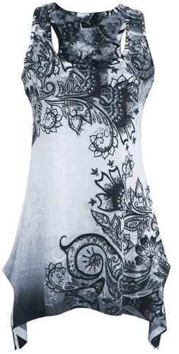 INNOCENT Lace Panel Vest Frauen Top weiß/schwarz M von INNOCENT