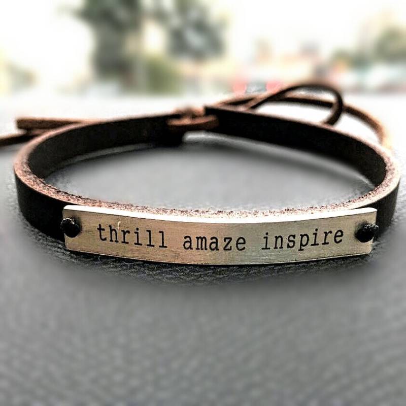 Inspiration Armband Motivation Armbänder Schmuck Zitat Geschenke Nervenkitzel Begeistern Für Sie von INNOCENTIJEWELRY