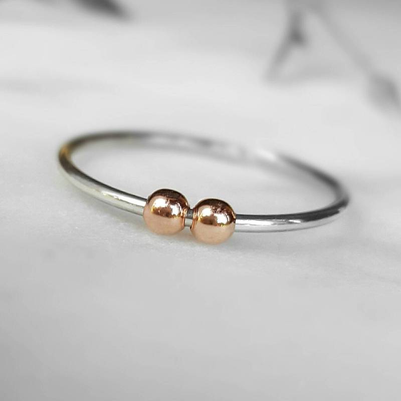 Sorgenring, Fidget-Ring, Angstring, Selbstpflege-Geschenk, Spinner-Ring, Stressabbau-Ring, Meditationsring, Angstschmuck, Yoga-Ring von INNOCENTIJEWELRY