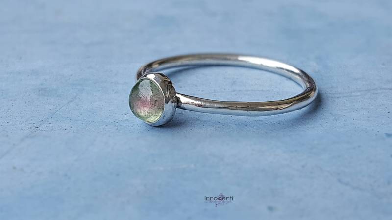 Wassermelone Turmalin Ring Bi Color von INNOCENTIJEWELRY