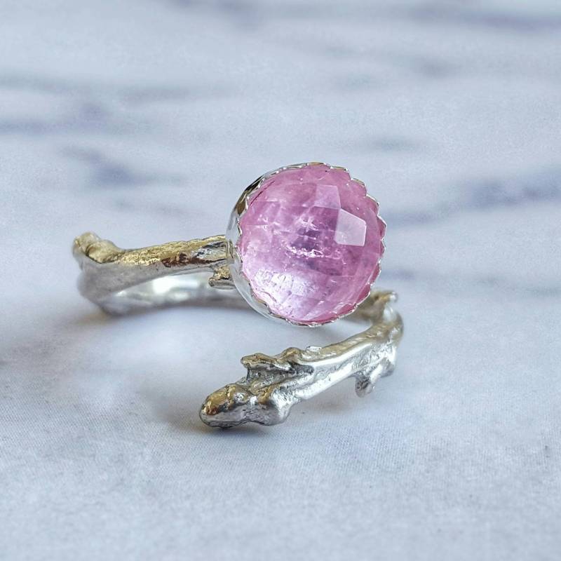 Zweig-Verlobungsring, Alternativer Verlobungsring, Elfenring, Elfenschmuck, Zweigring Aus Sterlingsilber von INNOCENTIJEWELRY