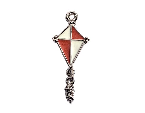 INNSPIRO NICE CHARMS Anhänger aus Metall, Rot und Weiß, 11 x 27 mm, 25 Stück, 10x15mm., Metall, Kein Edelstein INNSPIRO NICE CHARMS Anhänger aus Metall, Rot und Weiß, 11 x 27 mm, 25 Stück, 10x15mm., Metall, Kein Edelstein von INNSPIRO