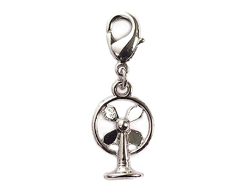 INNSPIRO NICE CHARMS Anhänger aus Metall in Schwarz und Weiß mit Karabiner 10 x 8 mm. 25 Stück., 25x18mm., Metall, Kein Edelstein von INNSPIRO