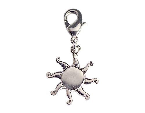 INNSPIRO NICE CHARMS Metall-Anhänger mit Karabiner Durchmesser 16 mm 25 u., 10x8mm., Metall, Kein Edelstein von INNSPIRO