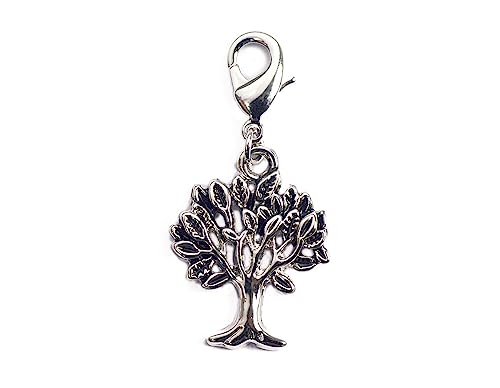 INNSPIRO NICE CHARMS Metallanhänger Baum mit Karabiner 18x21mm 25u., 8x20mm., Metall, Kein Edelstein von INNSPIRO