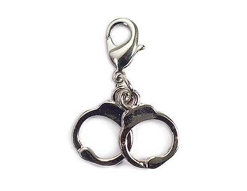 INNSPIRO NICE CHARMS Metallanhänger Handschellen mit Karabiner 11x15mm 25u., 14x13mm., Metall, Kein Edelstein von INNSPIRO